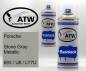 Preview: Porsche, Stone Gray Metallic, 693 / U8 / LY7U: 400ml Sprühdose + 400ml Klarlack - Set, von ATW Autoteile West.